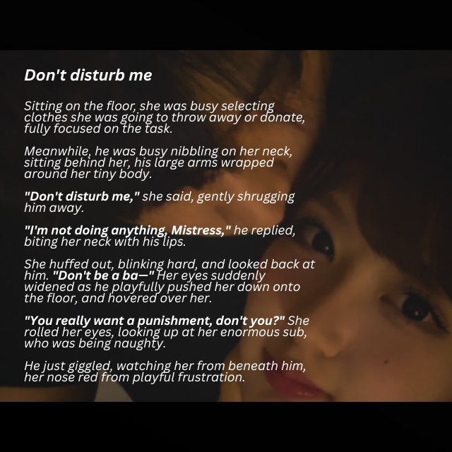 Queenbee__33's tweet photo. Don't disturb me

#DarkFiction #femdom #fiction https://t.co/87Jmd38eQK