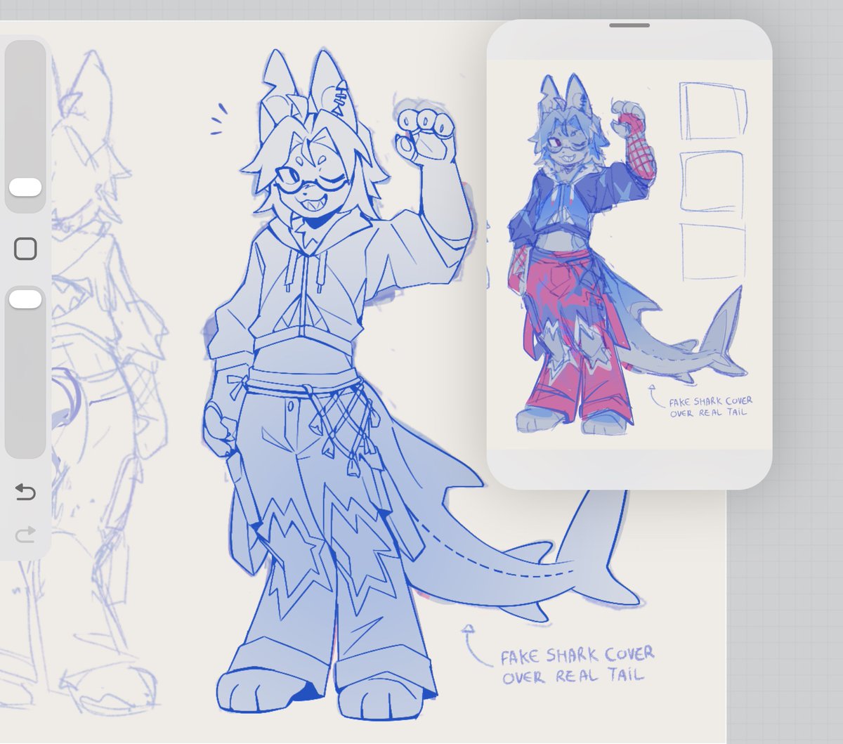 Athenitte_'s tweet photo. blue cat that loves sharks and uses shark themed stuff, like a human furry! but with sharks, a furry fishhy….. https://t.co/iKWj7XwR2C