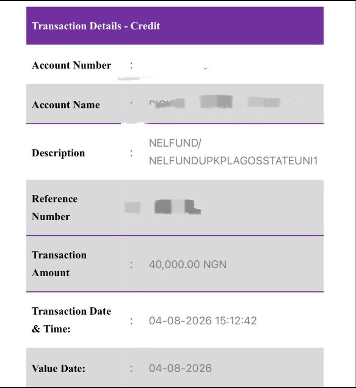 sonic_stem's tweet photo. NELFUND Upkeep for June/July dropping for LASUITES 

Follow for more as e dey hot 🔥 https://t.co/M1awFqNaGe
