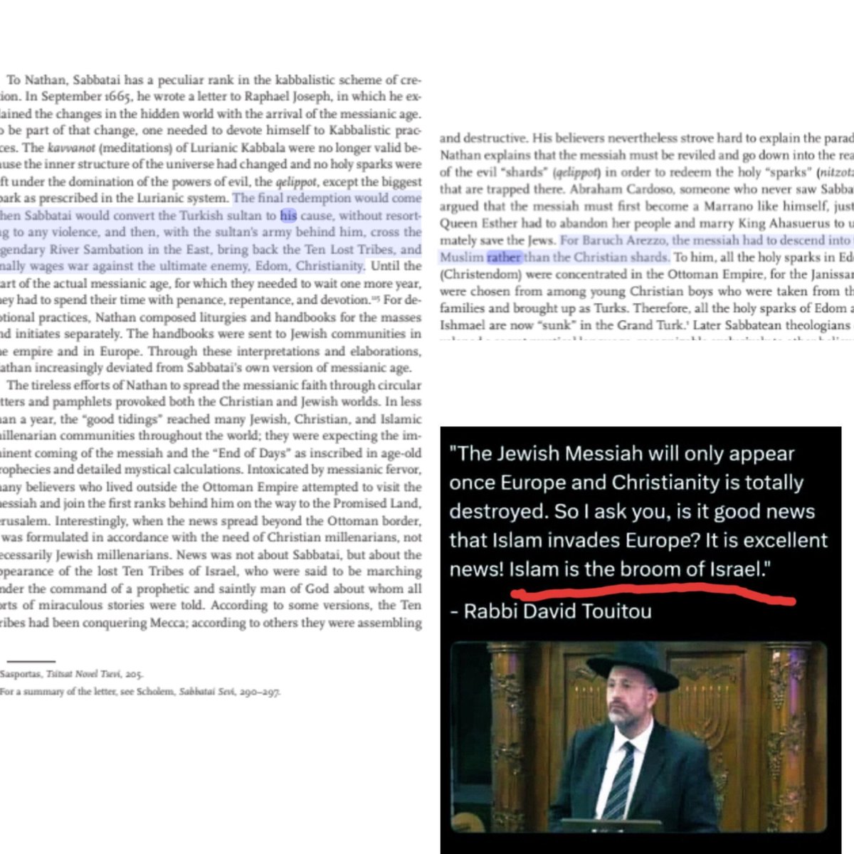 TabulaRasa90's tweet photo. @chrismartenson @JackPosobiec For 500 years there's been blueprints in Esoteric messainic Jewish texts that calls for using Islam(Ishmael )as a means to destroy the Christian civilization (Edom) https://t.co/cox9PxIa49