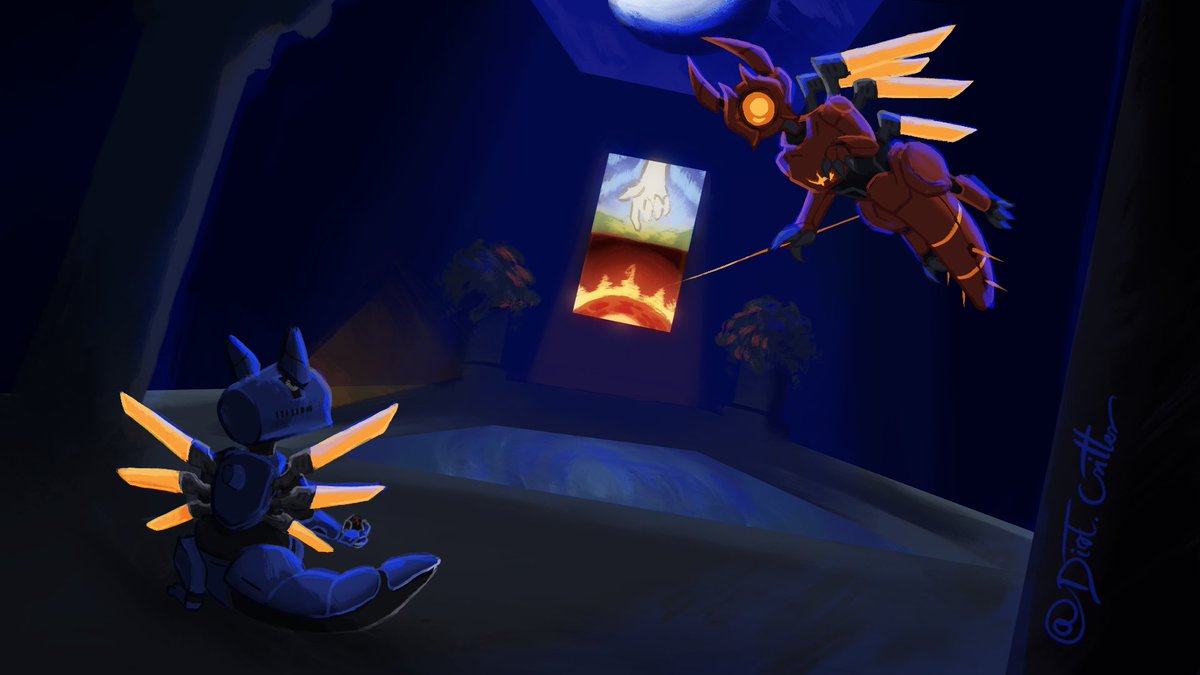DirtCritter's tweet photo. Epic crossover #rainworld #ultrakill #fanart https://t.co/07EkK3YyeD