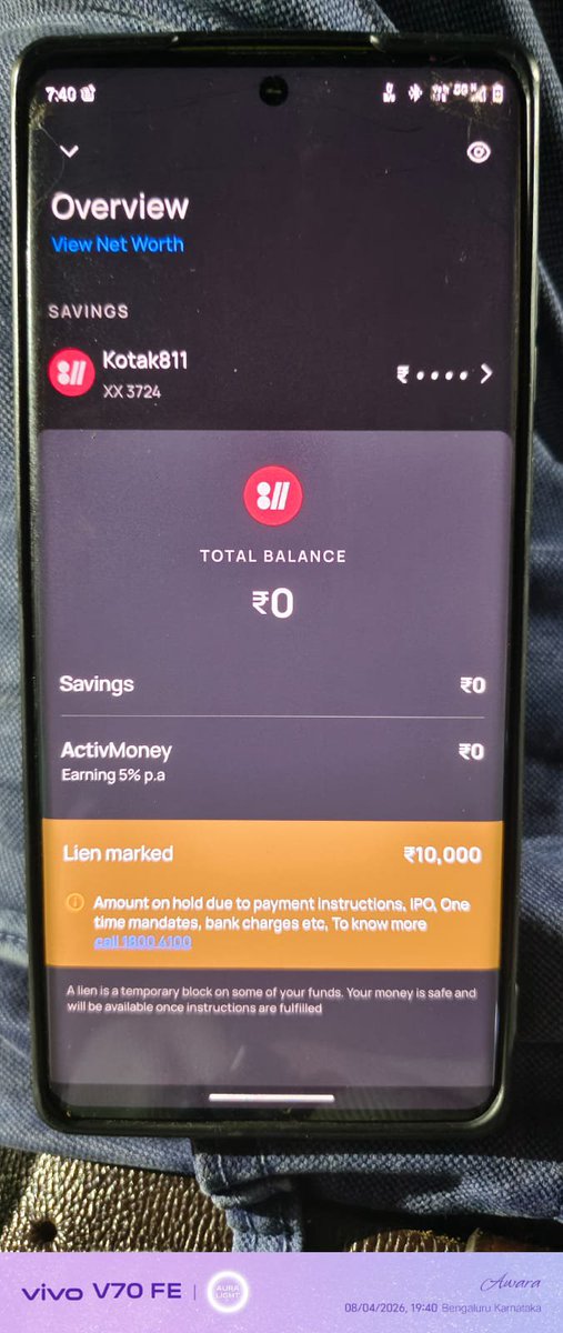 2000rajkishore_'s tweet photo. My account is freez or hold i dont expect from kotak 
@kotak811 https://t.co/jw3bJ67gjI