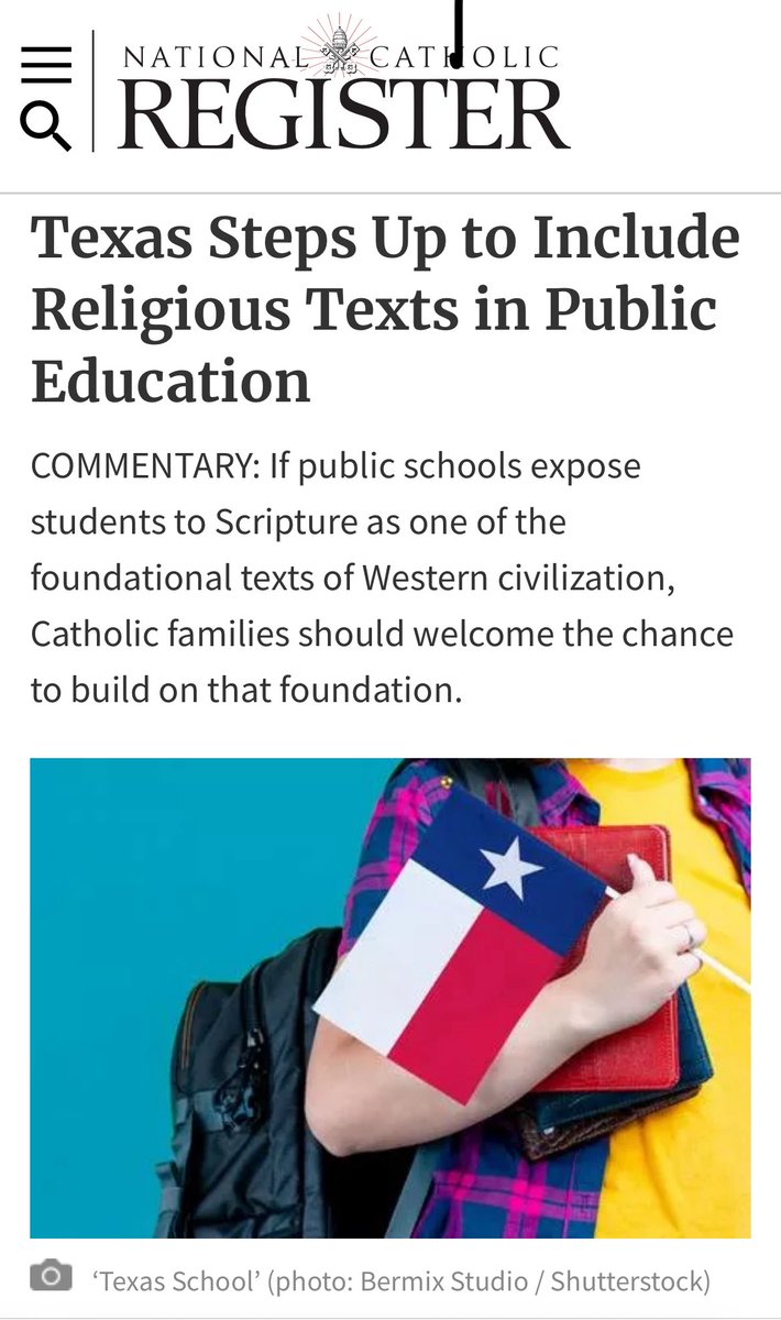BayerPicciotti's tweet photo. My @NCRegister latest on why including Bible stories in TX public schools is totally fine (and a good idea).👇https://t.co/YnCoPpMa85 https://t.co/fMnHRB4xBR