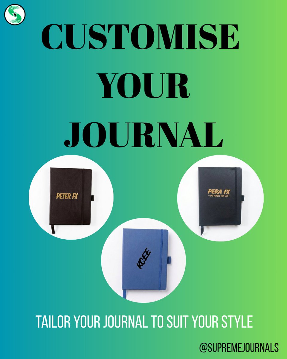 supremejournalx's tweet photo. Customise and tailor your trading journal to suit your style https://t.co/yfIJA0555w