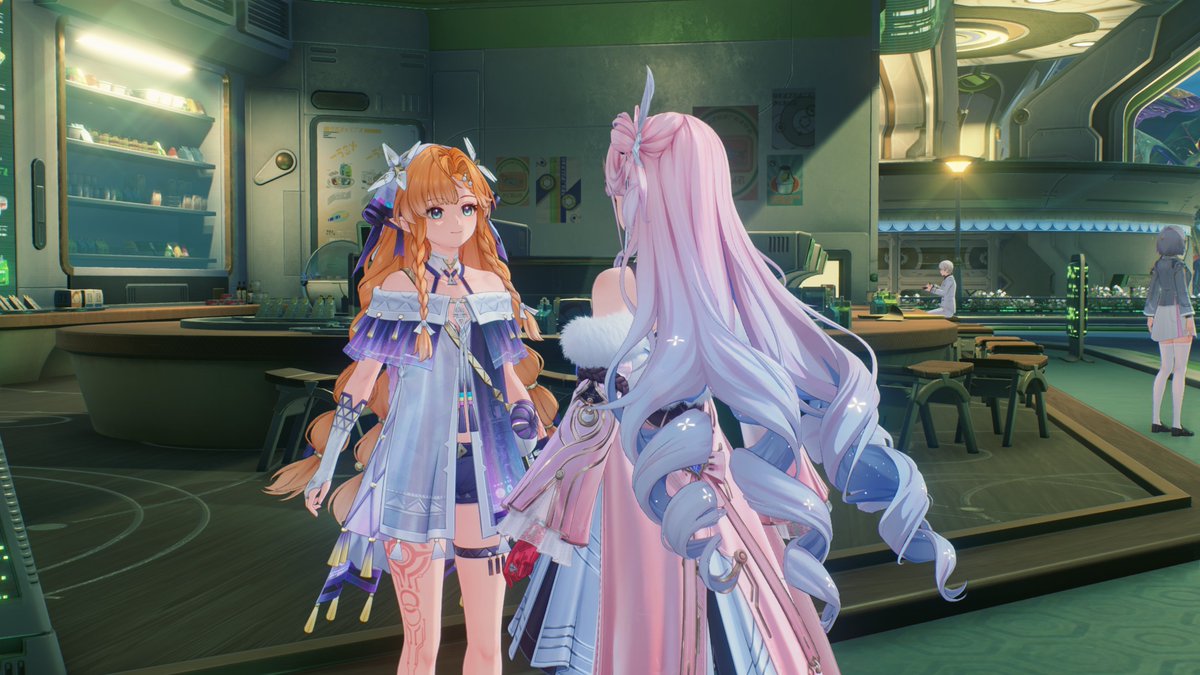 CosmicalBubbles's tweet photo. "When I close my eyes, I think about the past. There was this one time Sigrika was up late doing research for someone else's paper." (Again)

"I had to drag her to the cafeteria because she skipped dinner. The 'sandwich' we had was terrible...I hope she's doing well without me." https://t.co/8HGYNMzs9Q