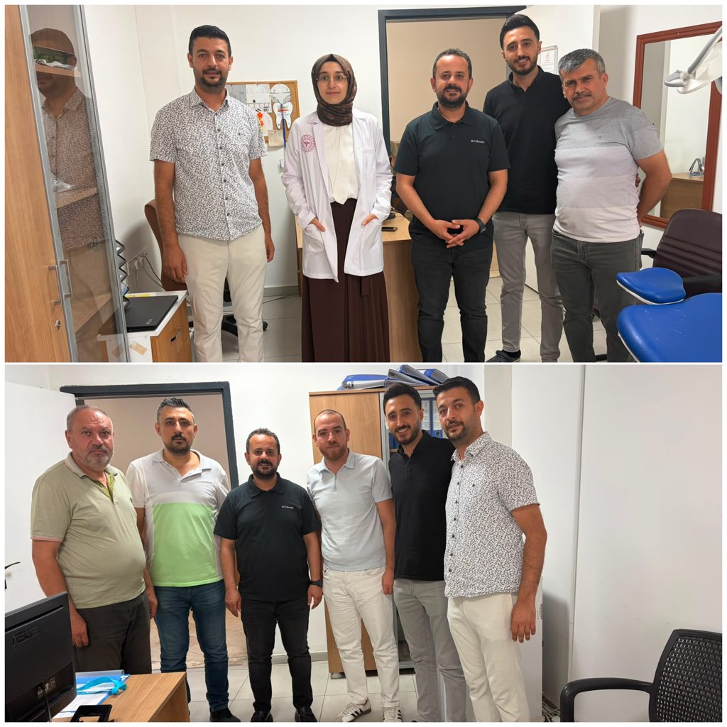 adymnsagliksen's tweet photo. Kahta Ağız ve Diş Sağlığı Merkezi Başhekimi Dt. Emrah Dikmen'i, İdari ve Mali İşler Müdürü Mahmut BULUT'u ve Kahta Ağız ve Diş Sağlığı Merkezinde görev yapan kıymetli sağlık çalışanlarımızı ziyaret ettik.

Ziyaretimiz kapsamında çalışma arkadaşlarımızla bir araya gelerek talep ve önerilerini dinledik, sendikal çalışmalarımız hakkında değerlendirmelerde bulunduk.

Misafirperverlikleri ve özverili çalışmaları için Başhekimimiz Sayın Dt. Emrah Dikmen'e, İdari ve Mali İşler Müdürümüz Mahmut BULUT'a ve tüm sağlık çalışanlarımıza teşekkür ediyor, görevlerinde başarılar diliyoruz.