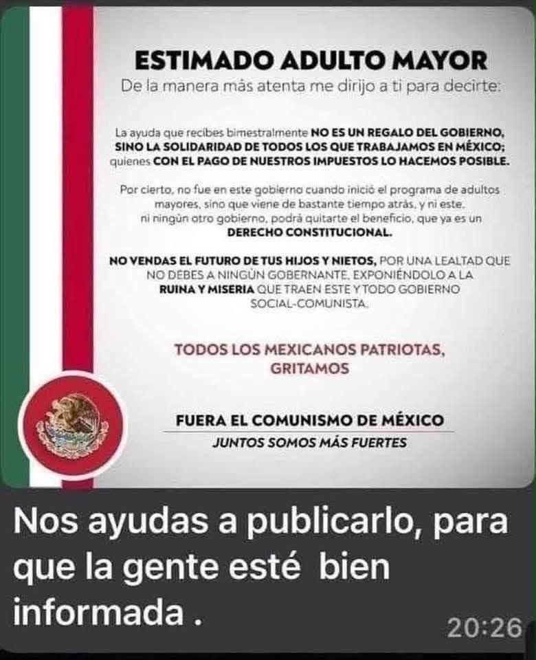 casanovastuder's tweet photo. Enviado desde WhatsApp
https://t.co/bcz2WOCTKE PARA QUE LA GENTE ESTÉ BIEN INFORMADA DE QUIÉN AYUDA A LOS CIUDADANOS MEXICANOS. NARCO MORENA. NADA MÁS PROTEGE A ROCHA Y A LOS DELINCUENTES DE GOBERNACIÓN FUERA NARCO MORENA. SÍGANME Y LO SIGO https://t.co/P3kHaoNZ3v
