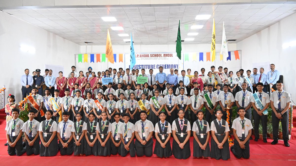 opjsangul's tweet photo. Proudly inducted 74 student leaders during our school's #InvestitureCeremony today, inspiring them to lead with responsibility, integrity, &amp; service reaffirming school's commitment to holistic development through leadership, discipline, &amp; excellence. @JindalSteel_In @JindalFndn https://t.co/3xa91chajR