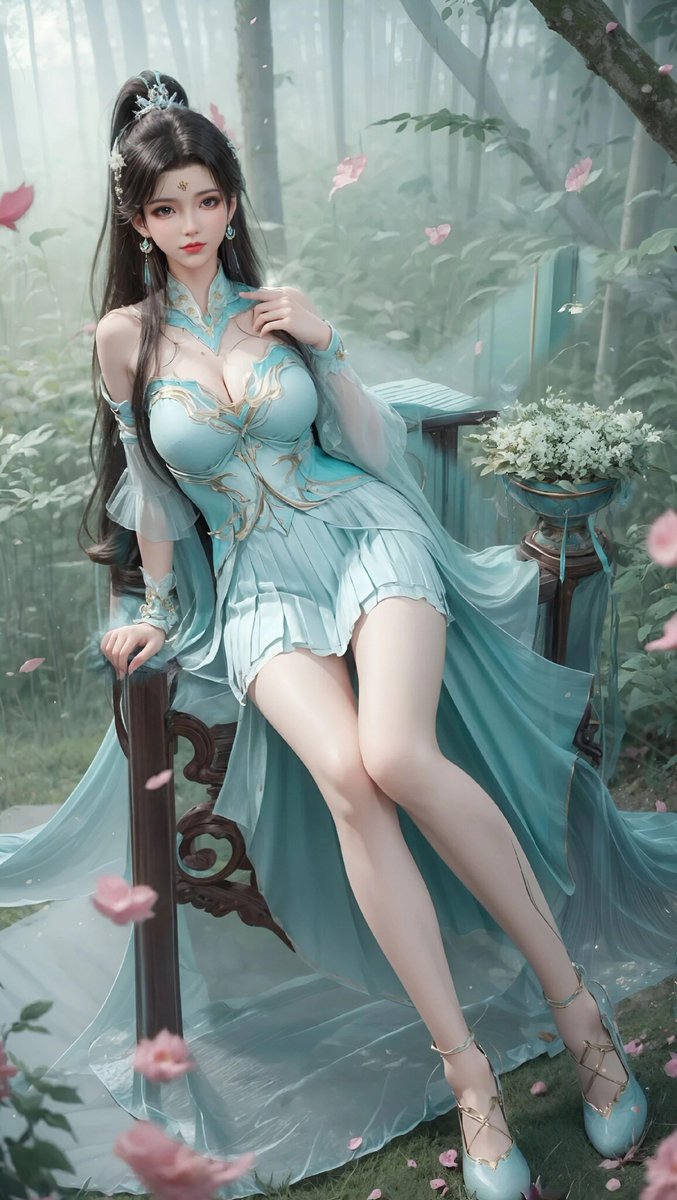 AIDHPP's tweet photo. 国漫顶级美女唇角带���浅浅笑意，眼神温柔如水令人难以移开视线（斗破苍穹 萧薰儿） #AI绘画 #国漫女神 https://t.co/Tpxdr7JGWN