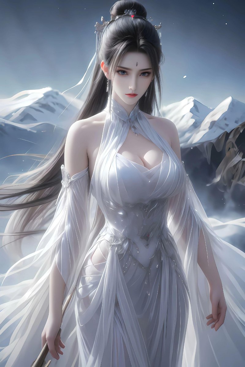 AIMGHG's tweet photo. 她美得如一首婉转悠扬的古曲，容颜绝伦气质中满是让人回味的诗意 #AI绘画 #国漫女神 https://t.co/6EcXJ8aOL5