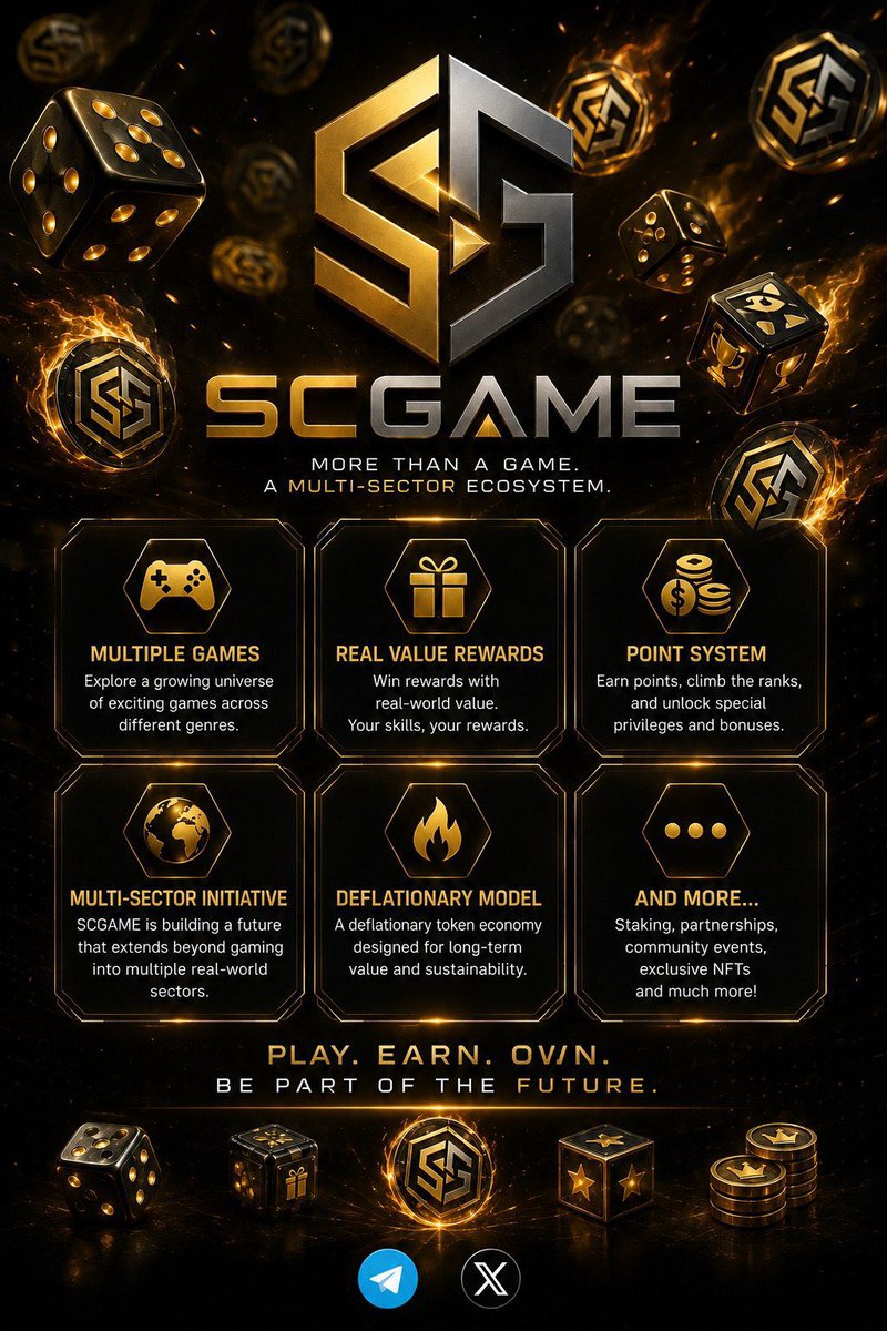 UnicKirito's tweet photo. 🎮 SCGAME is far more than just an ordinary game.

🏆 It offers a constantly enriching ecosystem with rewards, a points system, and a deflationary structure, while building the future with a vision of major change spreading across multiple sectors.

#SCGAME #SC #Web3 https://t.co/52wPTkJXwN