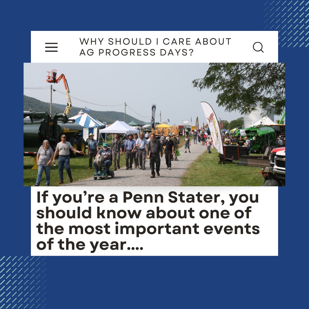 AdvocateState's tweet photo. Ag Progress Days is Penn State’s land-grant mission on full display. https://t.co/FXfCFJ12qk