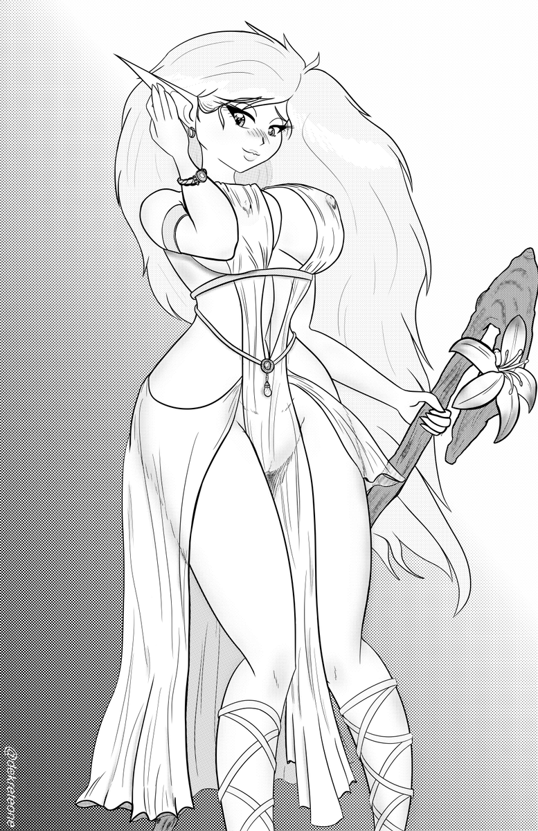 DeKreteOne's tweet photo. Serafiina - Alternate Outfit
I wanted to try her in a Greco-Roman type outfit. I also wanted to try having her brush her hair behind her ear. https://t.co/r6xbnMVzyk