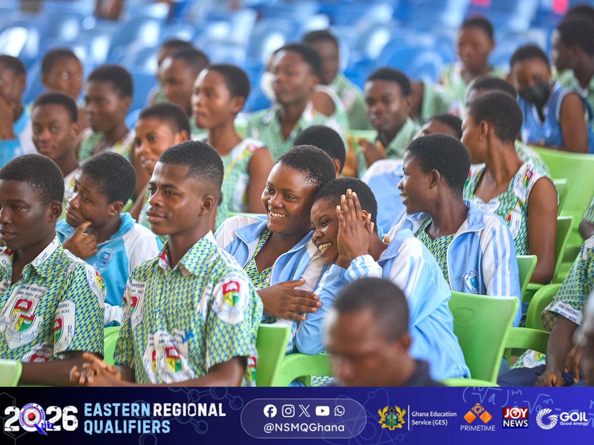 NSMQGhana's tweet photo. EASTERN REGION:

End of Round 3

Manya Krobo SHS: 46pts
Akim Swedru SHS: 25pts
Akim Asafo SHS: 07pts

#NSMQ2026 #NSMQRegionals #Primetime https://t.co/P88JUShNwb