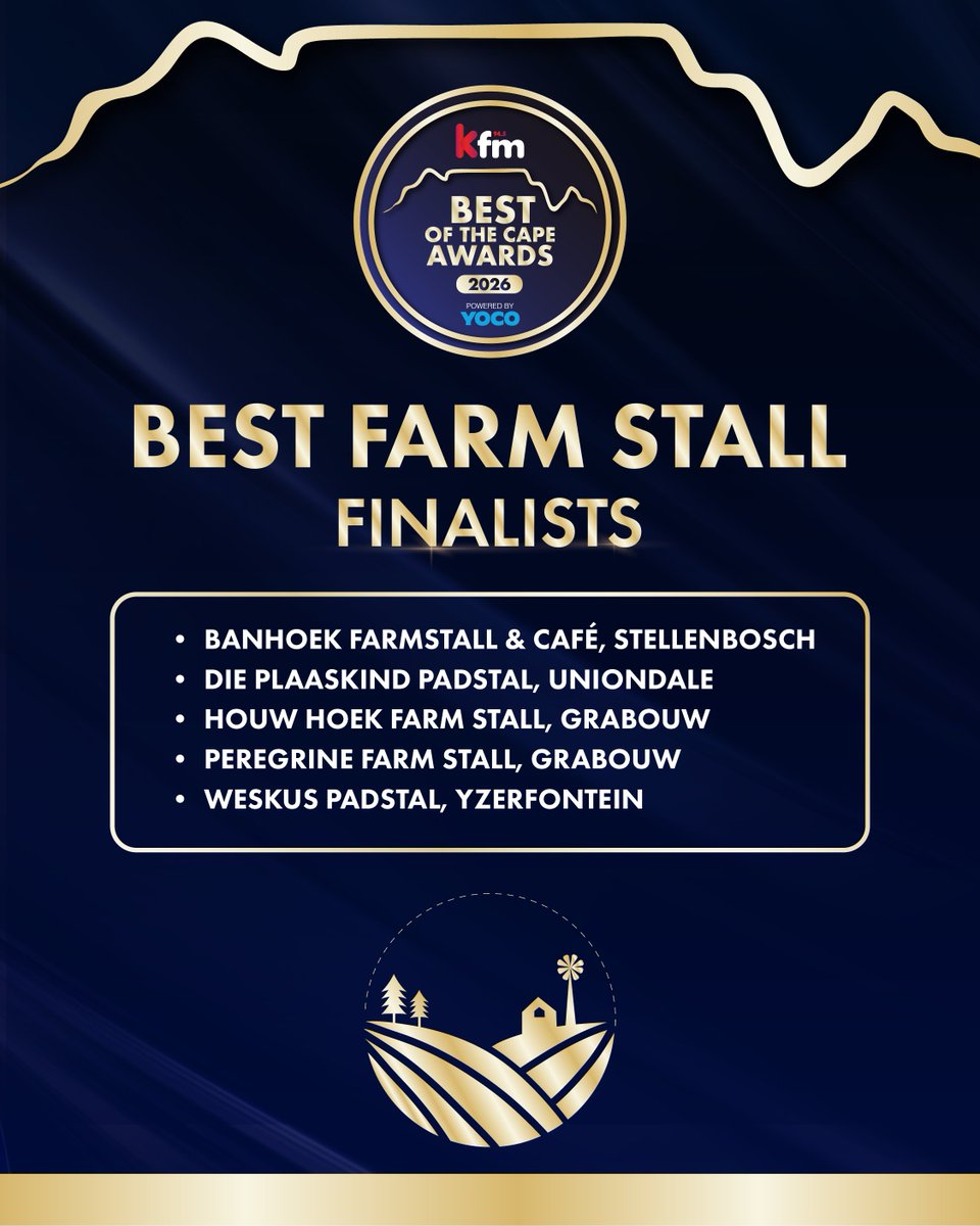 KFMza's tweet photo. 🎉 Meet your #KfmBestoftheCape finalists 🏆 nominated by YOU and announced on #TheFlashDrive 🎙️Voting opens tomorrow at 6 am 🗳️

#PoweredByYoco  @Yoco_ZA https://t.co/rybvZA8Bjn
