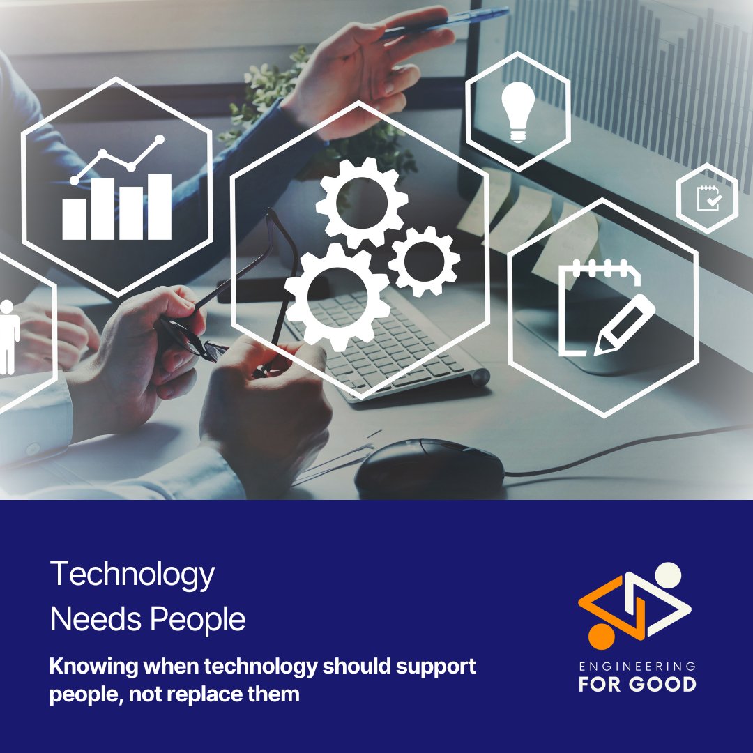 ENGood2023's tweet photo. Automation can improve efficiency. ๐
Human judgement protects responsibility. ๐ง
Knowing where one ends and the other begins is a key skill for future engineers.
#ENGood #EngineeringForGood #ErasmusPlus #Automation https://t.co/ifQ4j8Mcra