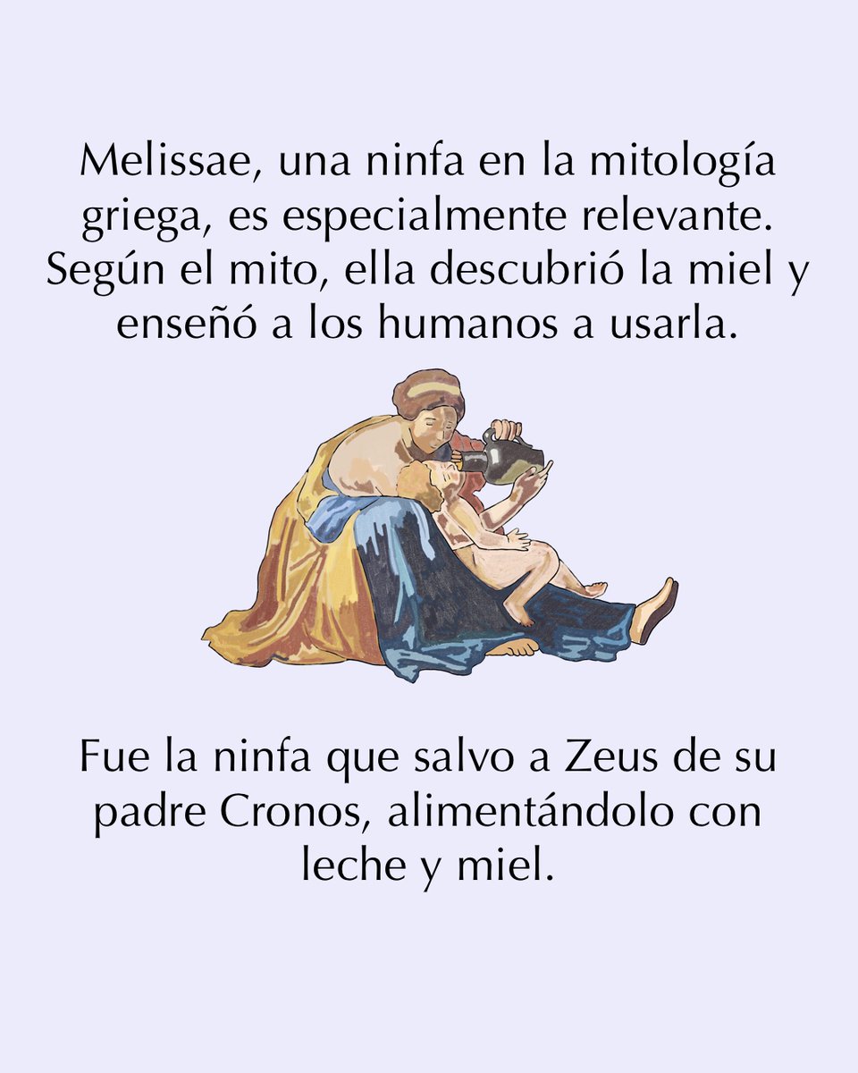 antonieta_AMC's tweet photo. ¿Sabías que en la mitología la abeja reina era vista como una manifestación divina? 🐝 Símbolo de creación, su miel era considerada un néctar sagrado.

Gracias a las maravillosas propiedades de nuestra miel, intentamos reivindicar su legado y valor divino.