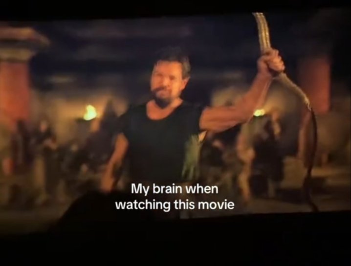 Greg3f's tweet photo. Nothing beats Penelope giggling as her husband does his party trick. It’s such a real moment, and definitely my favourite in the movie. #Theodyssey https://t.co/1HoLTnNita