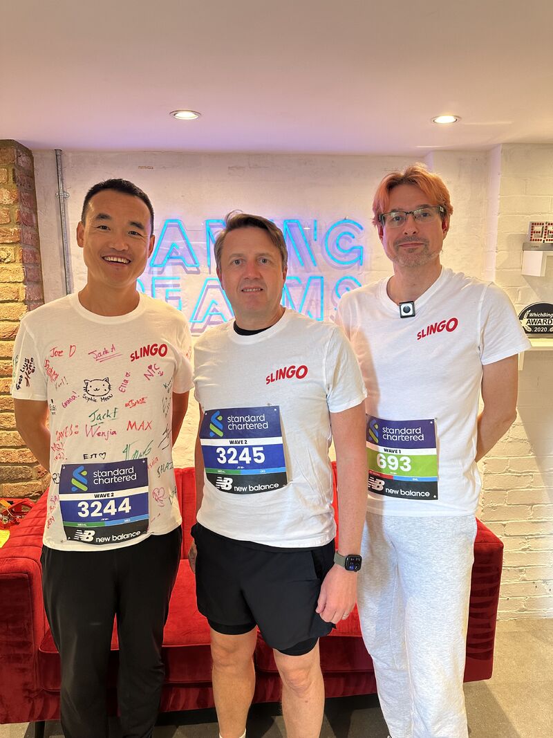 GamingRealmsPLC's tweet photo. Beyond proud of our Chief Technology Officer Peter Russell, Senior Games Producer Bo Wang, and Head of Front End Development Robert Swan for completing the Great City Race yesterday. A great achievement — congrats to you all! 🏃‍♂️ https://t.co/uvFCVRQTJz