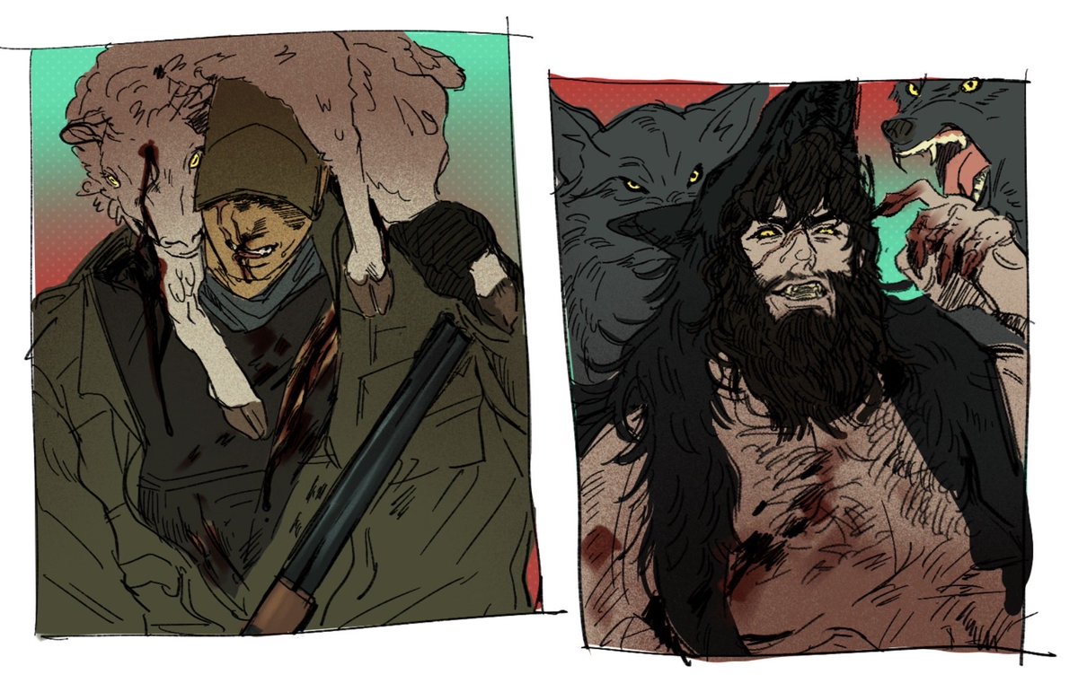 morguesuite's tweet photo. eden &amp; the black wolf https://t.co/EL9Gpt5ttq