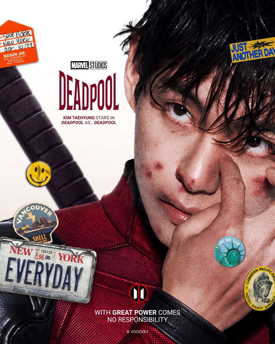 voocket's tweet photo. taehyung x deadpool ⚔️ https://t.co/bnkaVvtrPa
