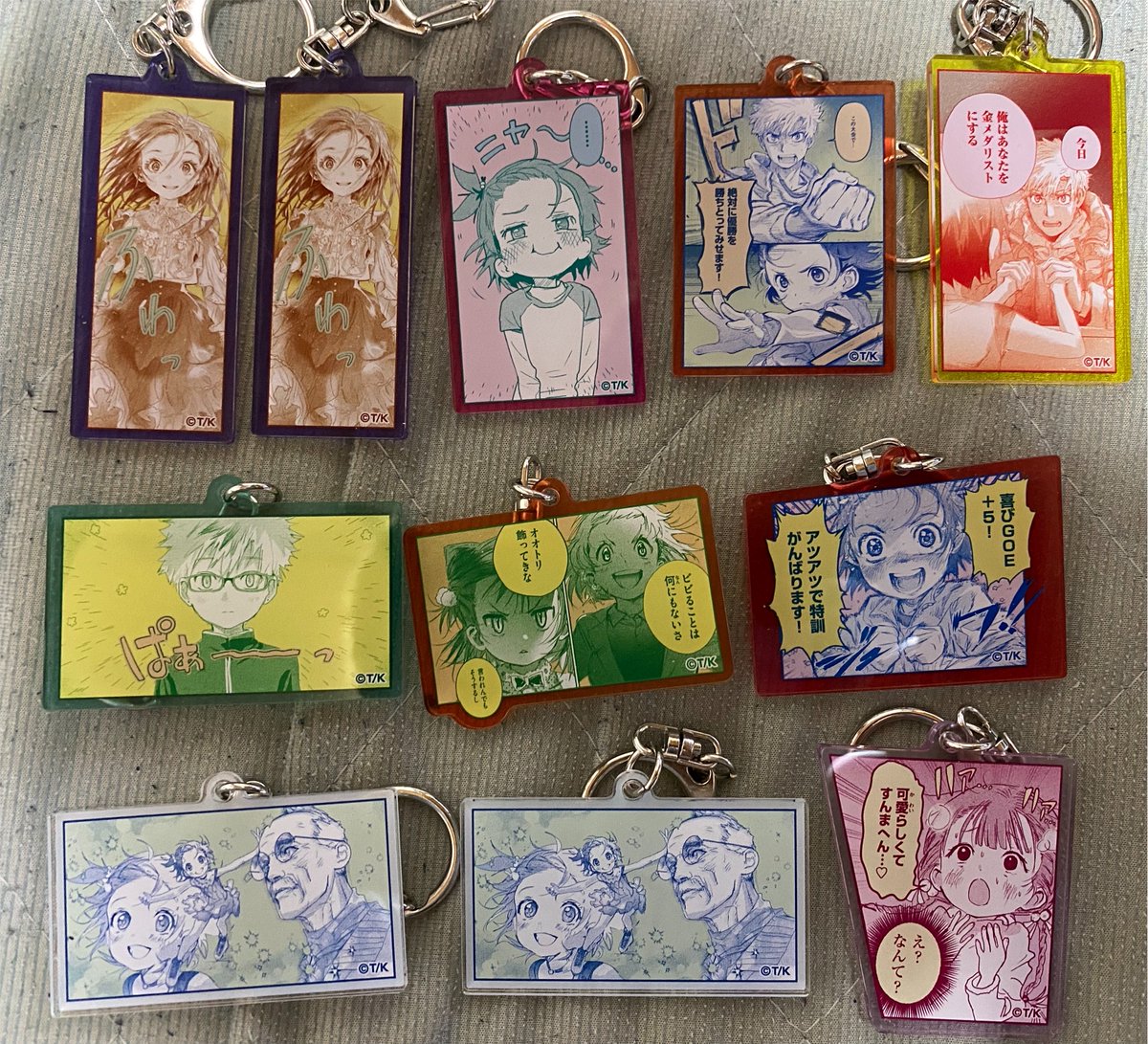 karmaw178's tweet photo. メダリスト展 アクリルキーホルダー 交換

譲 画像1枚目参照
求 2枚目〇印 「見なよ…オレの司を…」「腹筋バッキバキいるか」

2:1での交換でも可

愛知県内(三河方面、名古屋近辺)
8/7~16神戸市内
タイミング合えば関東方面も
上記手渡し希望
郵送可 https://t.co/HIRTqAThto