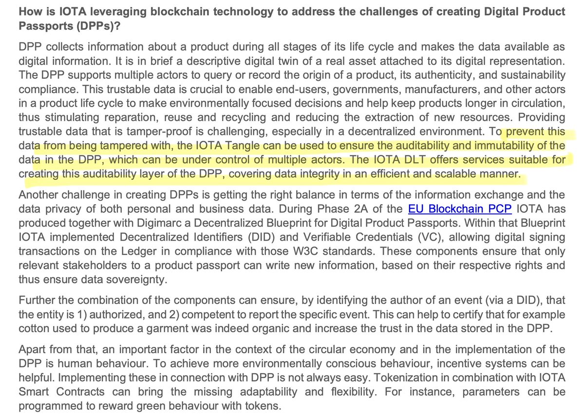 SMQKEDQG's tweet photo. ‼️IOTA WILL BE UTILIZED FOR EU BLOCKCHAIN-BASED DIGITAL PRODUCT PASSPORTS‼️

Documented.📝👇 https://t.co/VQw9lDAcwq