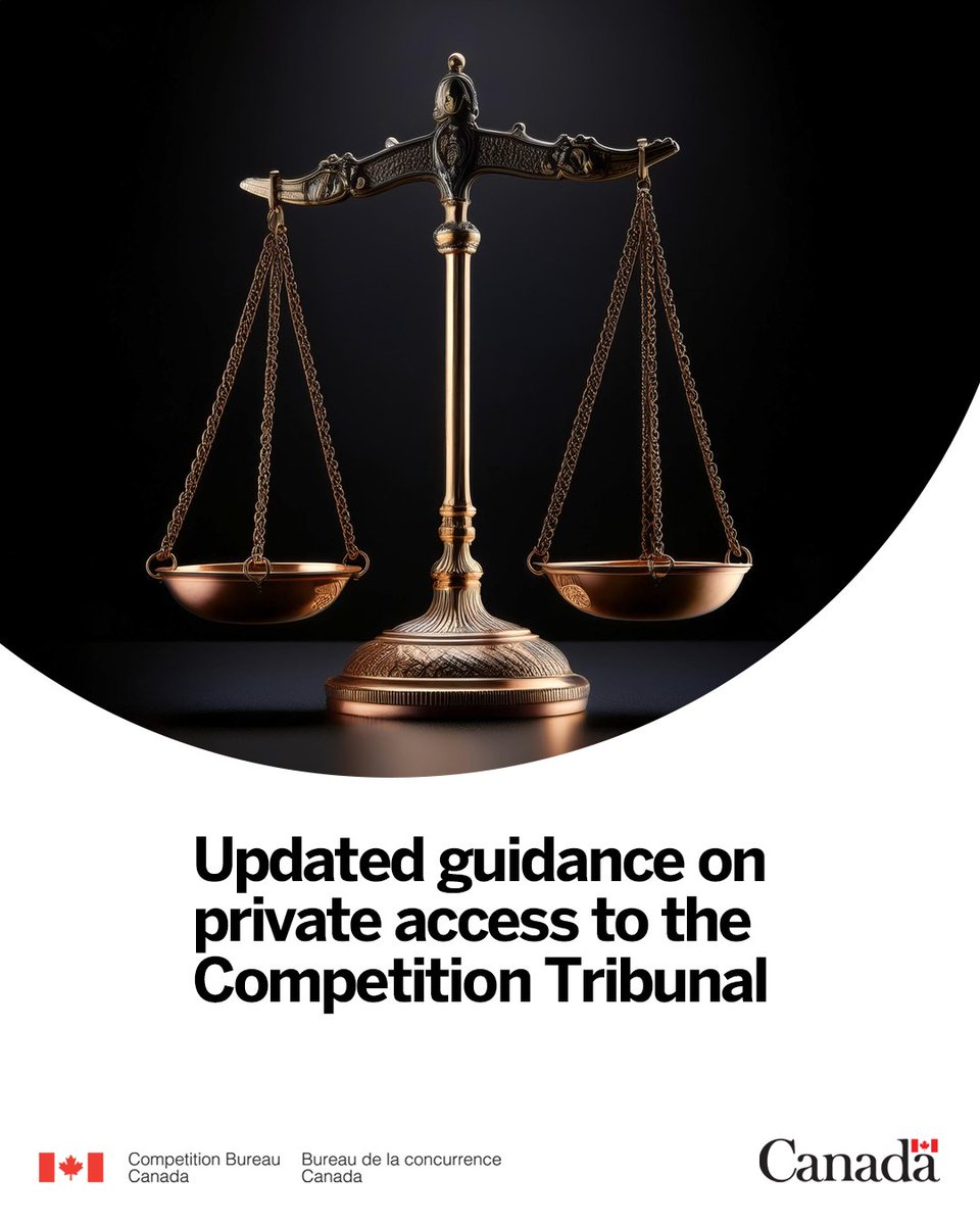 CompBureau's tweet photo. Following a public consultation, we’ve updated our bulletin about our role in private access cases before the Competition Tribunal: https://t.co/Cp3Qq6bmPh https://t.co/XWvb6RgbWI
