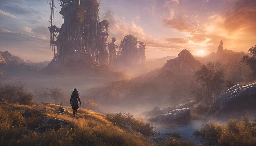 TrickyWoo_art's tweet photo. Alone with her thoughts
Link to merch in the comments 👍
#Cyberpunk #Scifiart #Fantasyart #Digitalart #Dystopian #HZD #Cityscape #Sunset https://t.co/bh6rqIj8Y7