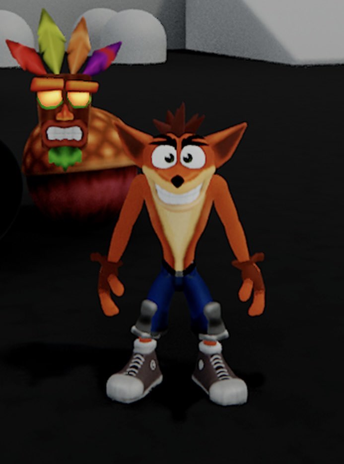RufusMVP's tweet photo. I attempted at recreating the Twinsanity model in dreams. Might work on it again at some point 🤷

#MadeInDreams #crashbandicoot #crashtwinsanity #DreamsPS4 https://t.co/pckCGE6HYX