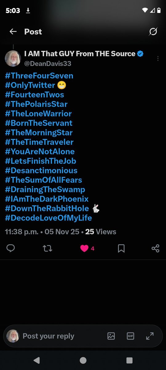 DeanDavis33's tweet photo. #ThreeFourSeven
#LetsFinishTheJob ❤️🔥
#DownTheRabbitHole 🐇 https://t.co/ZlTuEjcphq