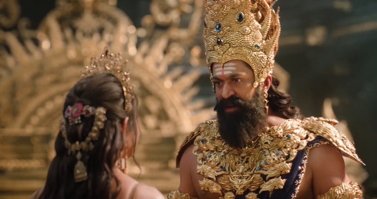 TodCinematic's tweet photo. No matter the positivity and negativity around #NamitMalhotra's #Ramayana 🚨

#Yash is the biggest and only winner 🏆 

But why?

As more and more people are seeing the trailer of #Ramayana ,they will definitely search up #Yash .🔥

And if you forgot,his next movie before #Ramayana which is #ToxicTheMovie releases on 26th August 👀 

He is the producer in both the films 🎥 

Increased hype of either film will boost the collections of his other film ....benefitting him much as a producer and an actor 🤯

Literally after #RanbirKapoor starrer Ramayana's trailer deopped,Yash was seen overshadowing and dominating the conversations over Ranbir Kapoor😳