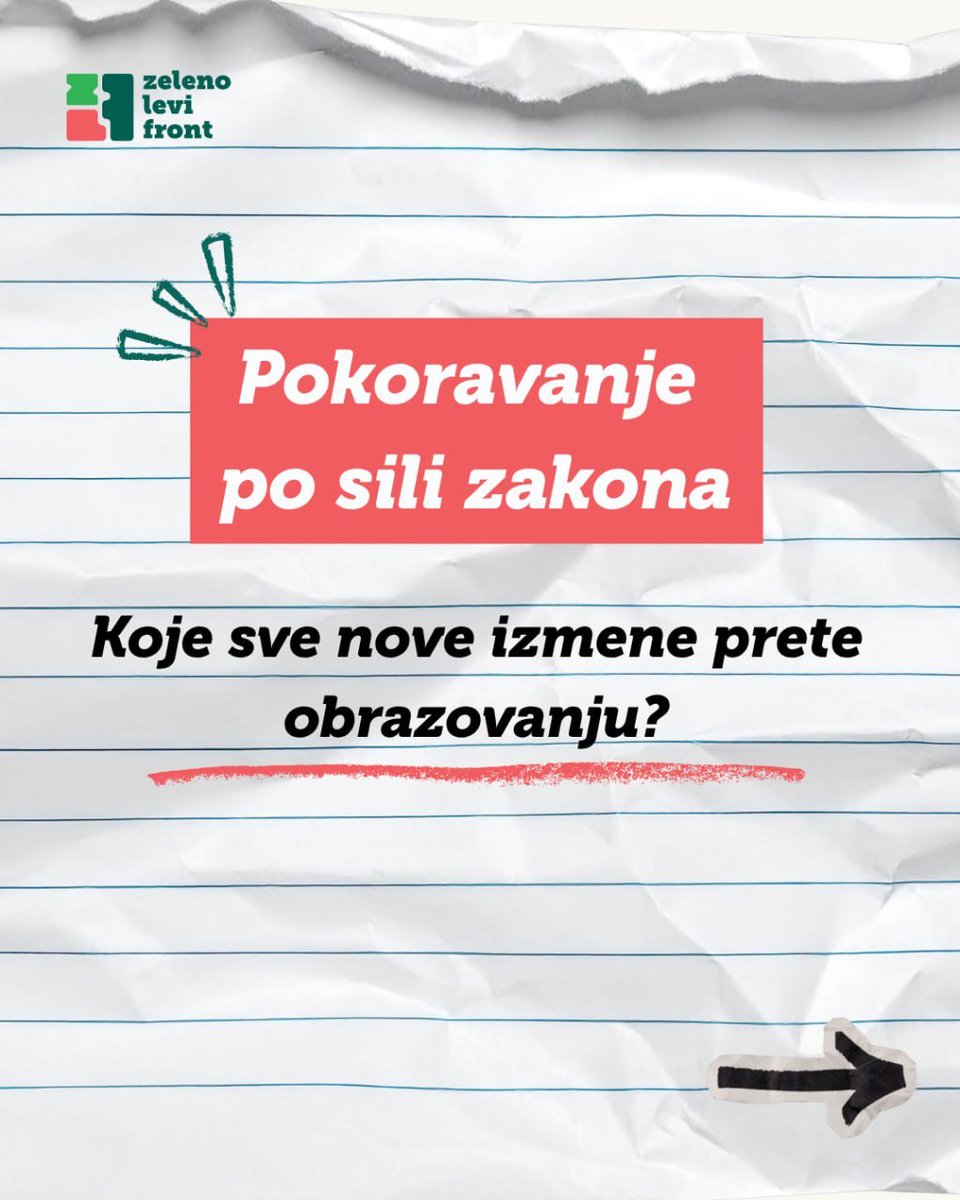 nedavimobgd's tweet photo. Ministar (pro)svete priprema najopasniji napad na škole do sad! 

ZLF Programska grupa za obrazovanje detaljno objašnjava opasnosti za školstvo, nastavnike, roditelje i đake, sakrivene iza predloženih izmena Zakona o osnovama sistema obrazovanja i vaspitanja, na https://t.co/gPcB1FKWAW