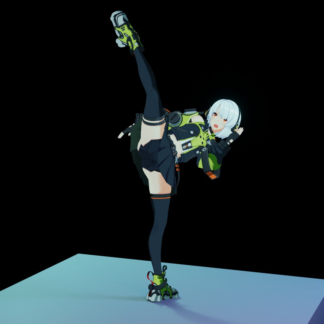 cg_tete's tweet photo. 1日1pose  50day #3DCG #animation3d #b3d https://t.co/2TdbKwE3Fx