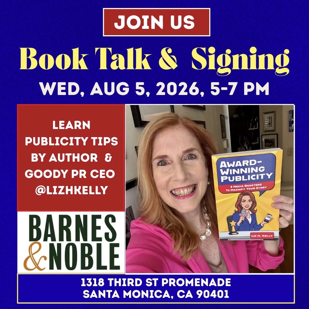 lizhkelly's tweet photo. TOMORROW! Join us Wed, Aug 5th from 5-7pm at Barnes and Noble Santa Monica for our “Award-Winning Publicity” book talk & signing & PR tips. It’s a free event at BN’s Third Street Promenade location. #bnsantamonica #thirdstreetpromenade #BookTalk #AwardWinningPublicityBook https://t.co/RS9IyOu8Yc