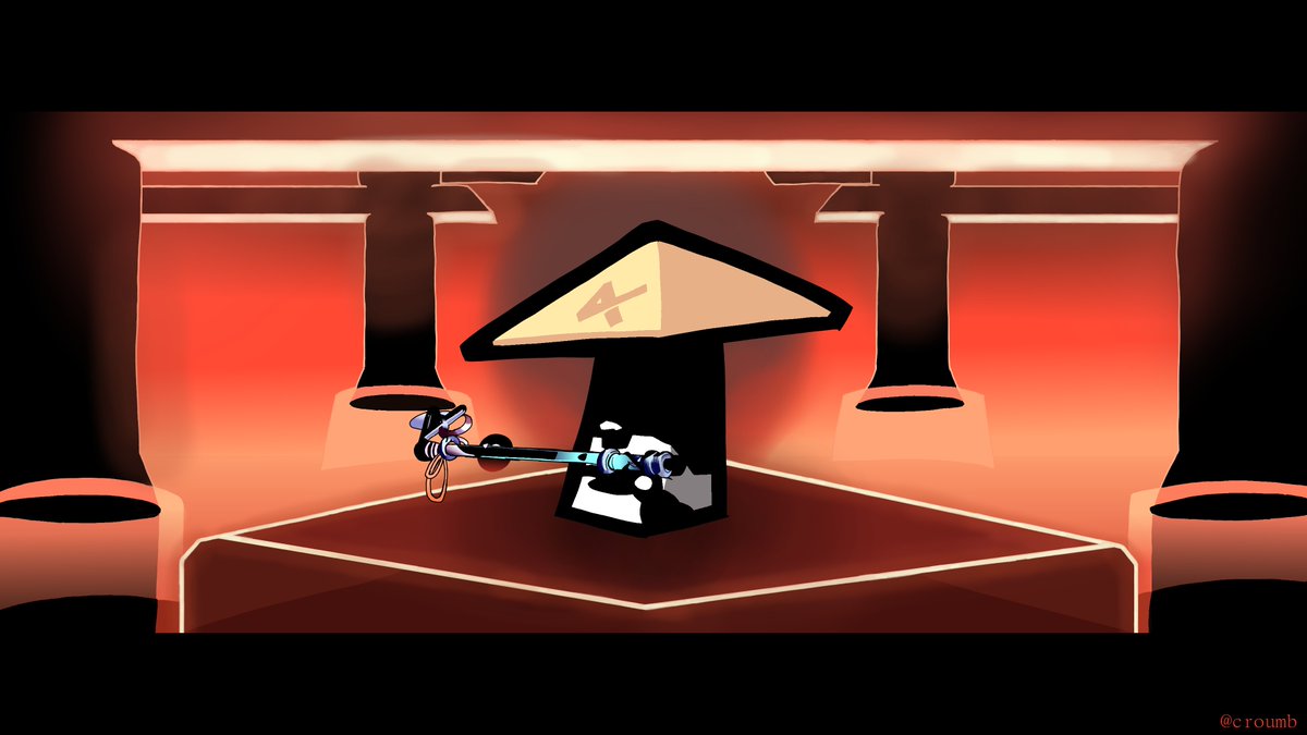 Croumb31's tweet photo. Decided to redraw/recreate that one frame from the Moai Samurai music video. It took me way longer than it should have 😭 https://t.co/oc8gbQRMtS