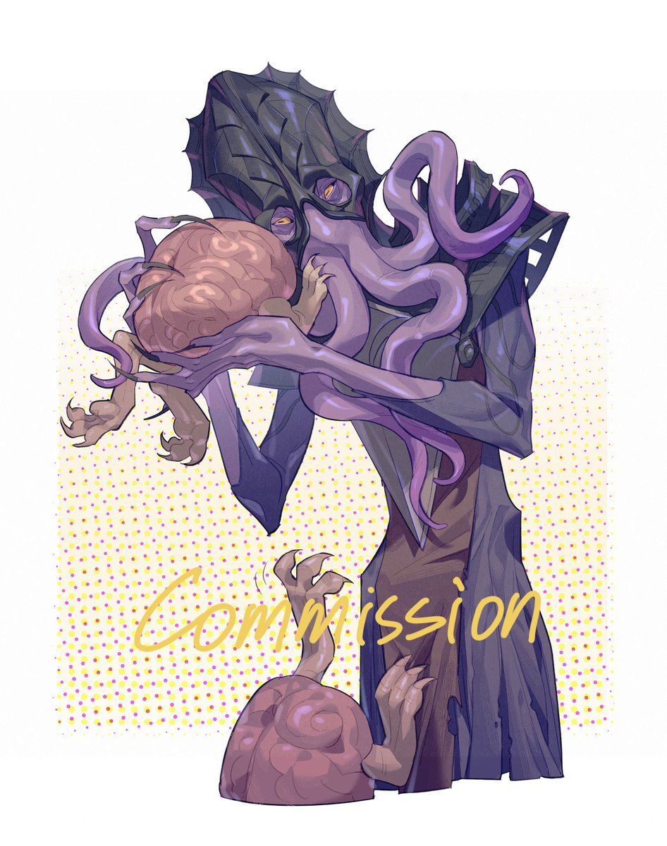 _hyoki_'s tweet photo. commission🧠🐙❤️
 #mindflayer #illithid #Nihiloor https://t.co/4GjRrUg4V4