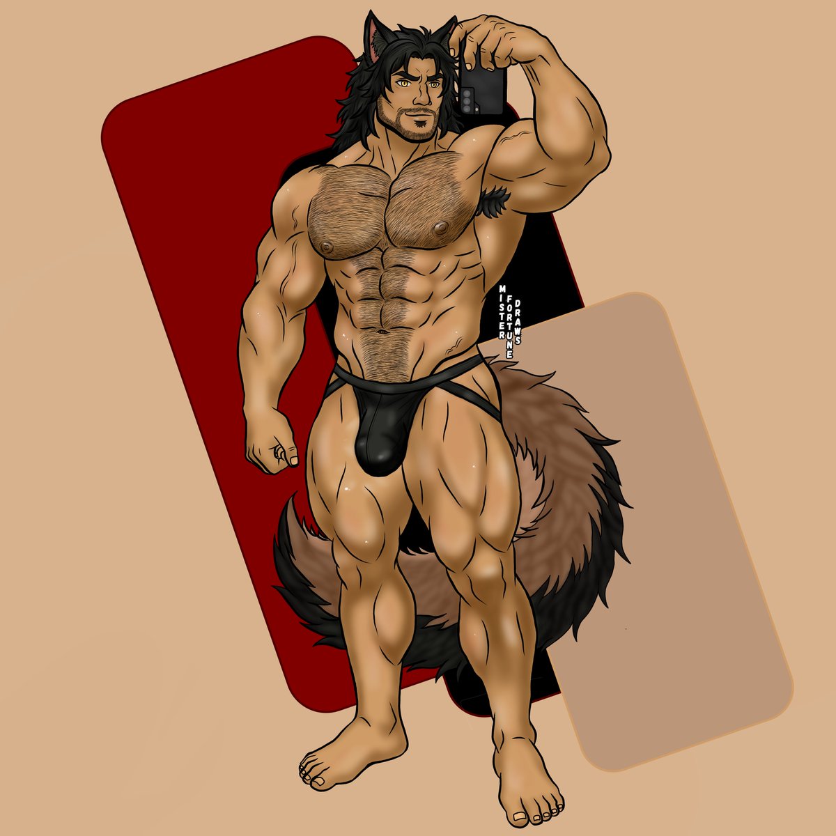 MrFortuneDraws's tweet photo. [Father "Big D" Fortune's Physique Update]

Hope you enjoy this piece + variations based on my most recent physique update as a reference 💪🏽

Click the link in my profile to become a Patreon member to see the full, uncensored NSFW version 🔥

#bara #OC #bodybuilder https://t.co/T8Nz2bS4Tt