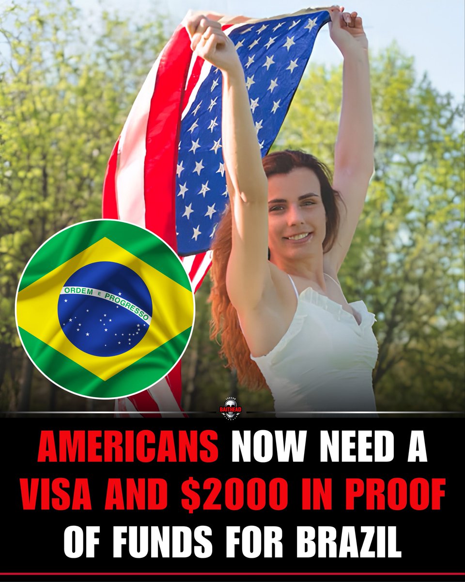 londonbaithead's tweet photo. Travelling to Brazil just became a little more complicated for Americans.

US passport holders are now required to obtain a visitor e Visa before travelling to Brazil, ending years of visa free entry. As part of the application process, travellers are generally required to submit standard documents such as passport details, travel information, proof of accommodation and evidence of sufficient financial means. In many cases, this includes bank statements showing access to around $2,000 USD or the equivalent amount.

The policy is based on the principle of reciprocity. Brazilian officials have said the change aligns Brazil's entry rules with the visa requirements that Brazilian citizens face when travelling to the United States.

Supporters argue the move creates a fairer and more balanced system between the two countries.

Others believe additional visa requirements make international travel more expensive and less convenient for tourists.

The change marks a significant shift in travel between the two nations and serves as a reminder that visa policies often reflect diplomatic relationships as much as tourism.

Same destination.

Different rules.

Do you think countries should apply the same entry requirements they receive from one another?