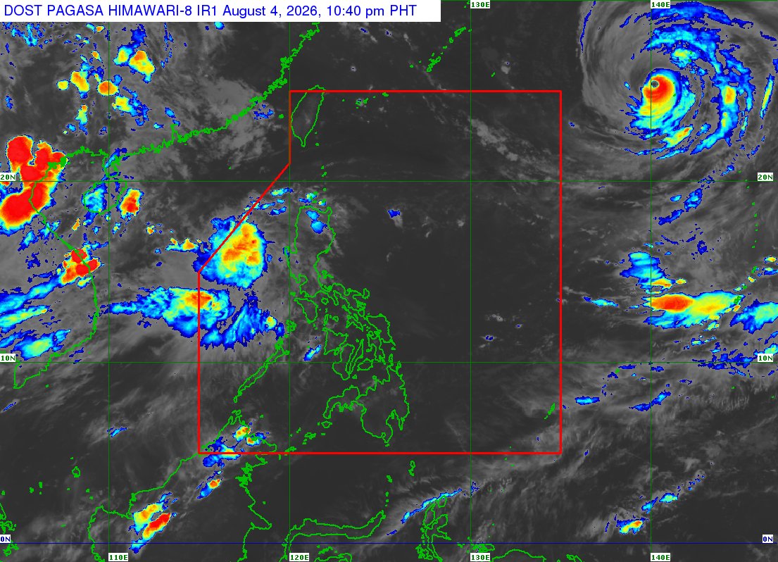 dost_pagasa's tweet photo. TROPICAL CYCLONE BULLETIN NR. 1
Tropical Depression #MaymayPH
Issued at 11:00 PM, 04 August 2026
Valid for broadcast until the next bulletin at 2:00 AM tomorrow.

THE LOW PRESSURE AREA WEST OF LA UNION HAS DEVELOPED INTO TROPICAL DEPRESSION “MAYMAY”.

DOST-PAGASA
Link: https://t.co/mBvTsKs2Jb