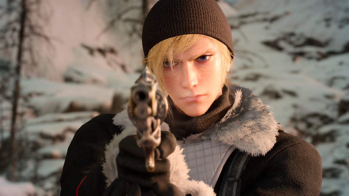peepaw_skrunkly's tweet photo. Prompto has a lot of wrist strength already so knowing he has to switch to double gripping the gun shows how much this scene was shaking him up. He had to physically steady himself out of not doing it. Poor baby was shaking so much https://t.co/Ind0vEDixq