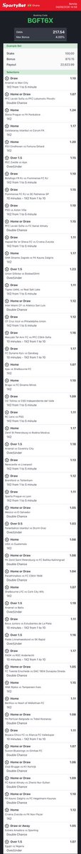 bingoodds1's tweet photo. Fresh SportyBet codes for today! π―β½οΈ
π² Code 1: BGFT6X (217.54 Odds)
π² Code 2: B51G49 (32.19 Odds)
Load them up, play safe, and let's win big today! β‘οΈπ
#SportyBet #BettingTips #BookingCode #BettingCommunity #SportyBetCode #FootballPredictions https://t.co/lpyZZX98X6
