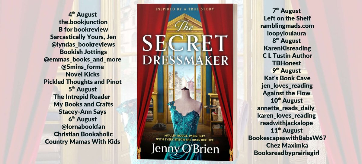 BookishJottings's tweet photo. Read the @BookishJottings #BookReview for #TheSecretDressmaker by @ScribblerJB published by @Stormbooks_co here: https://t.co/RN1rJXtrgj @rararesources #BlogTour #HistoricalFiction #HistoricalNovels #HistoricalRomance #AD #ADPR https://t.co/IZlaS757xC