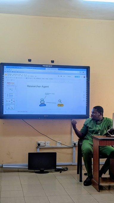 gdgoc_funaab's tweet photo. We also hosted our Build with AI session, featuring Google Developer Expert Mustapha Adekunle, who introduced members to the possibilities of AI and practical ways to get started. https://t.co/kd44p2A9sv