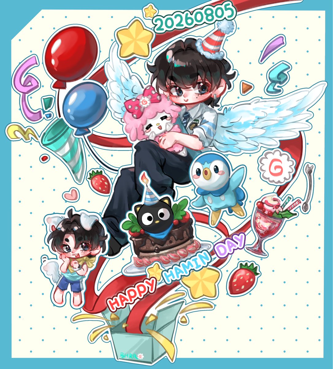 BHRR0526's tweet photo. 嘭嘭！hamini礼盒已送达！小卷卷20周岁生日快乐🎉一直一直等待你💖

#해피하민데이_나의자전거소년

#20DreamsWithHamin

#李河民 #HAMIN   #하민  #ハミン #SMTR25 https://t.co/UF30HnMoKm