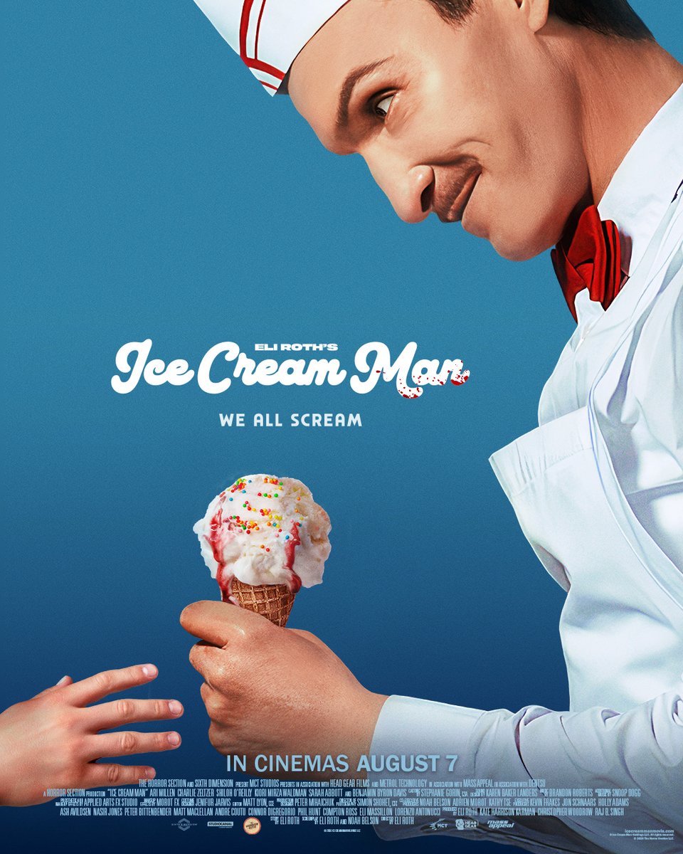 RegalMovies's tweet photo. Did you enjoy this week's Monday Mystery Movie? 👀

If you weren't able to catch it, you can still get tickets. Ice Cream Man comes to Regal August 7.  
 
🎟️: https://t.co/uXneuGulFF https://t.co/Z7zSx6jr0w