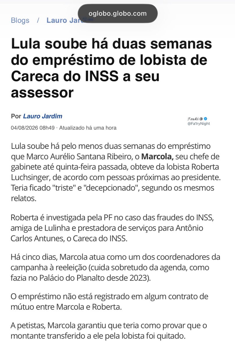 Fa1ryNight's tweet photo. Ficou triste, decepcionado E calado.

O mundo já teria caído se fosse no governo Bolsonaro. 
Fale para aquela pessoa indecisa que esse cara é um dos coordenadores da campanha de lula. https://t.co/13DjZ7JaUn