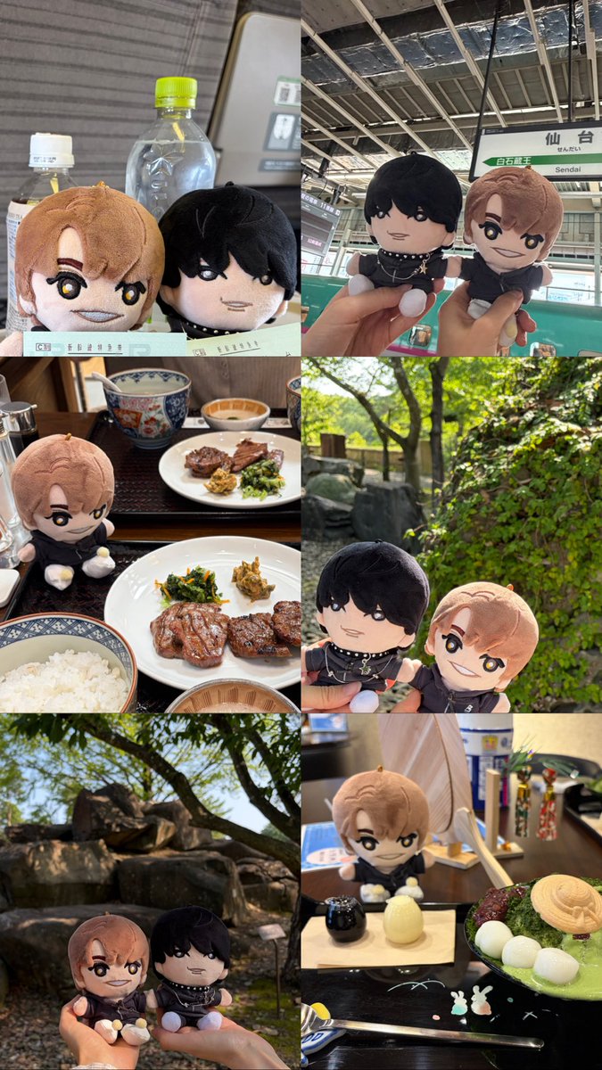 naco_nc6's tweet photo. 最近のこちぬ記録📝☀️

東北新幹線に乗りたい！を叶える仙台旅行(散歩？)、すとーんずから韓国までくまなく語るランチ会、ストストのお迎えおよびご教示いただく夏パフェ会など🍨♡

気づいたらカメラロールにこちぬたくさん…！自分の写真よりも圧倒的多数😹 https://t.co/B9nwJuqkNm