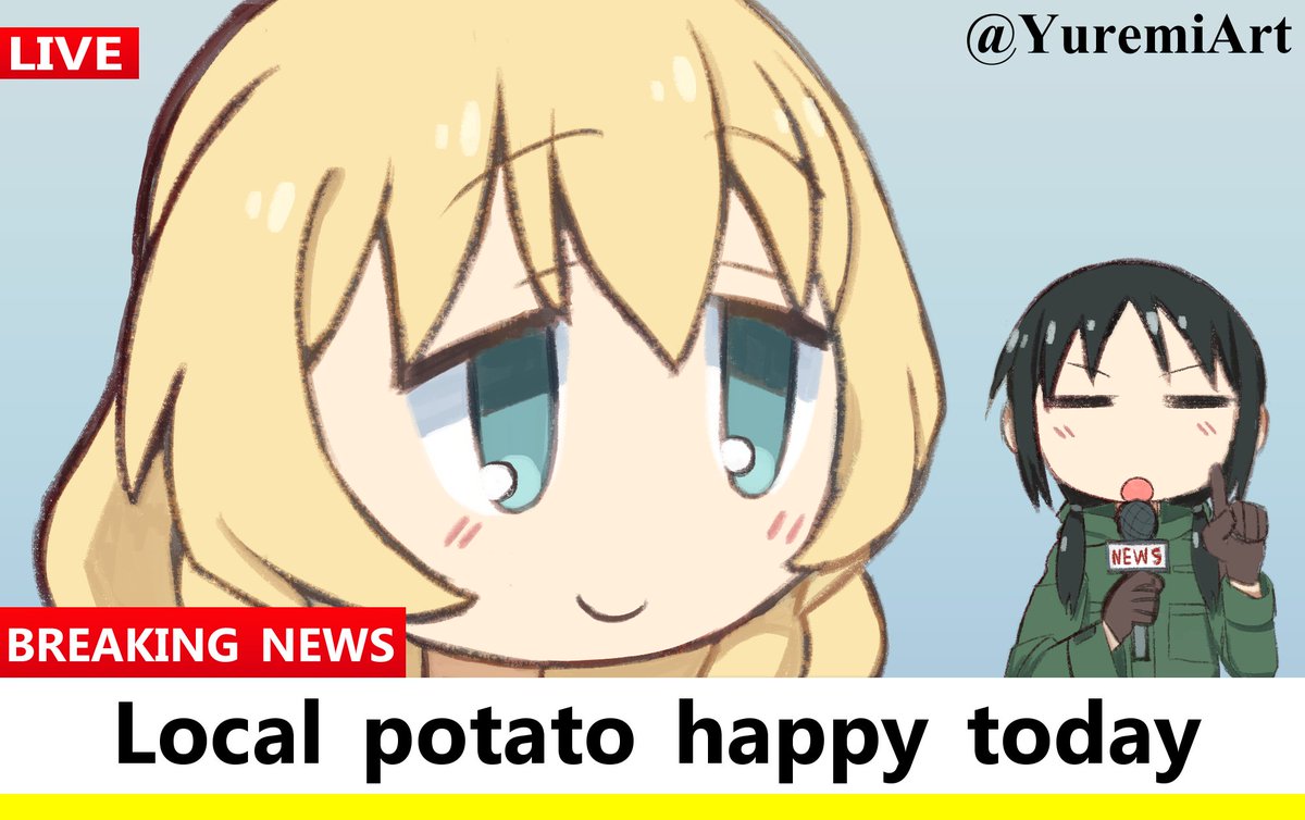YuremiArt's tweet photo. Breaking news!! 🥔😃
#GirlsLastTour https://t.co/Yu6FZ33L20