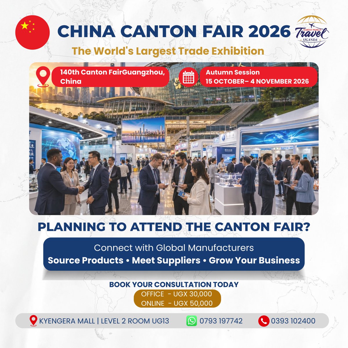 HWTUganda's tweet photo. CHINA CANTON FAIR 2026 https://t.co/mn27vENsbk
